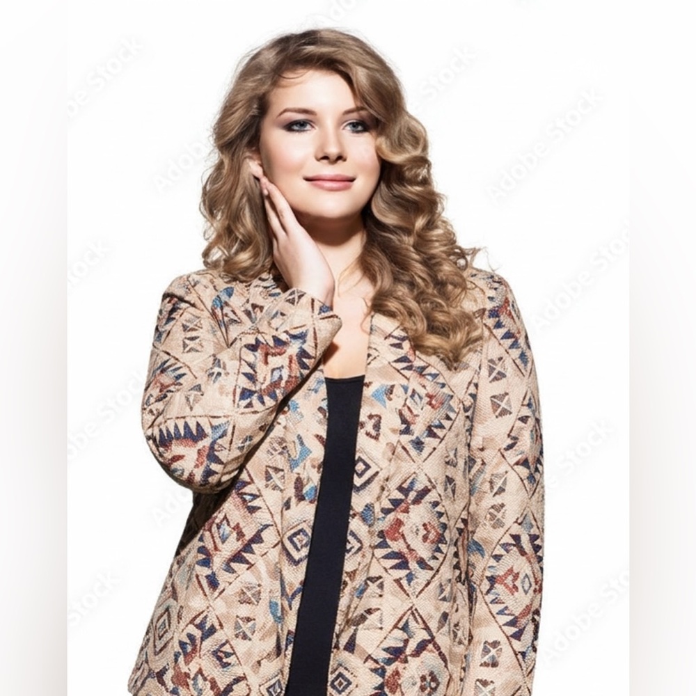 Vintage southwestern Geometric Patterned Women's Jacket/blazer